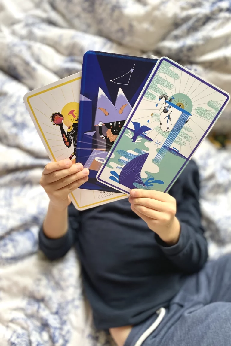 Le trio de cartes Soleil, Lune et Ascendant, La Fille du Magicien