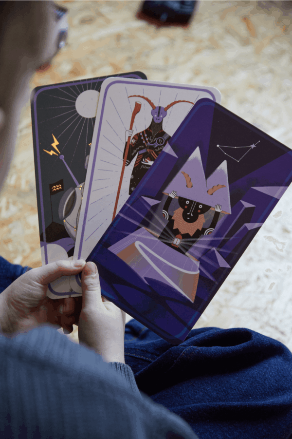 cadeau astrologie personnalisé trio de cartes