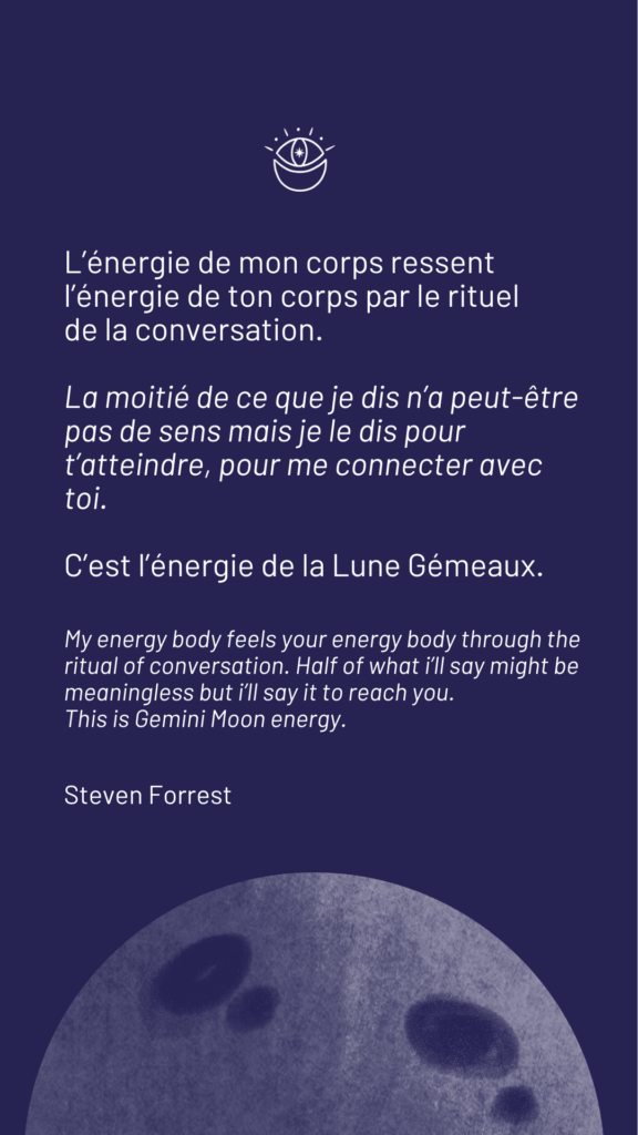 Citation Steven Forrest - Lune Gemeaux 