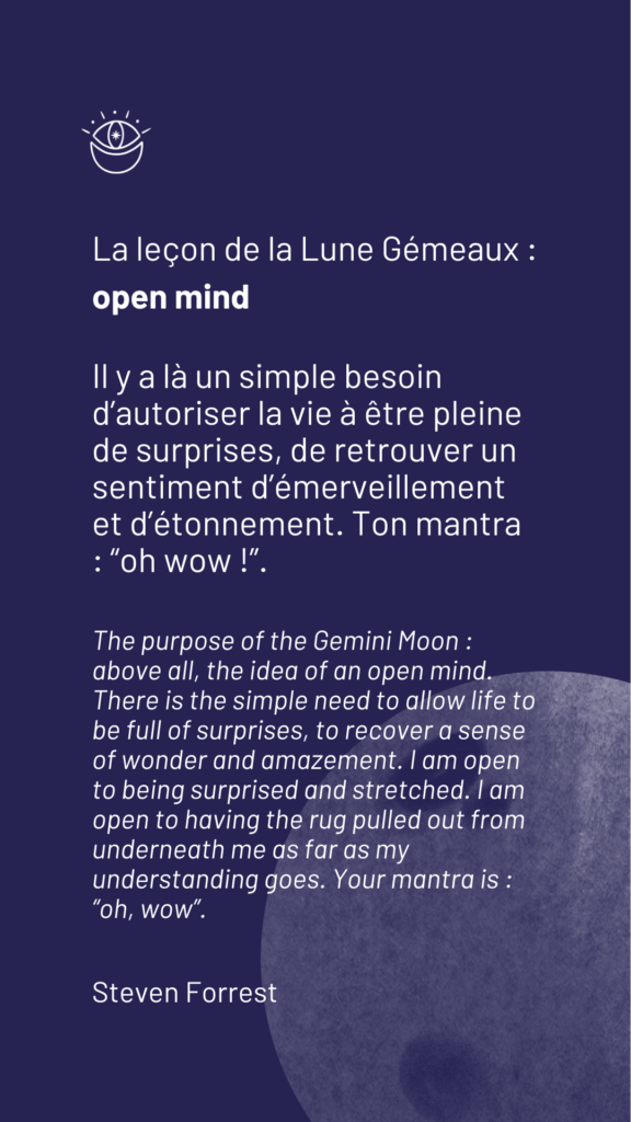 Citation Steven Forrest - Lune Gemeaux 