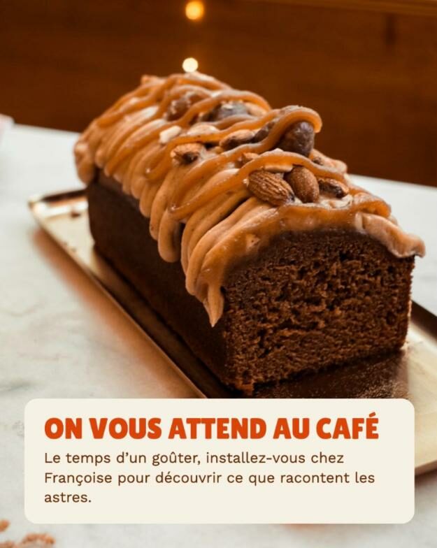 Cake à la châtaigne : on vous attend au Café Françoise pour un goûter et votre thème astral