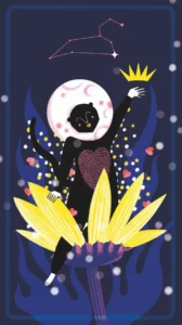 Carte Lune en Lion