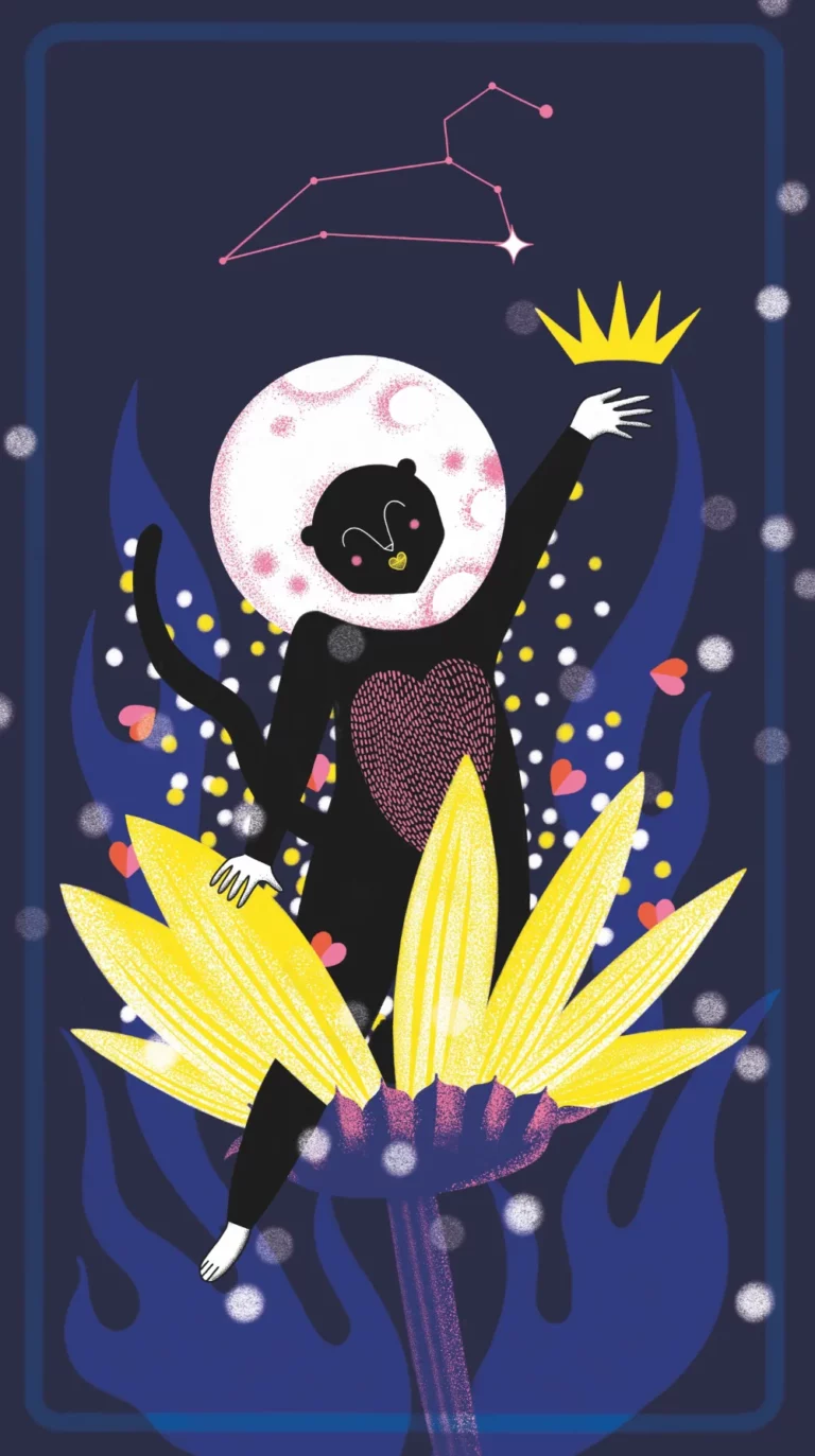 Carte Lune en Lion, La Fille du Magicien