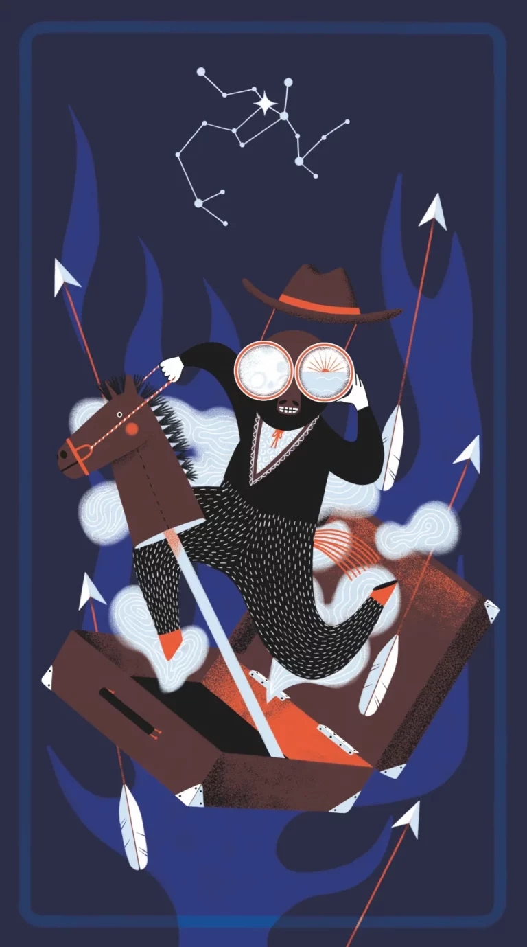 Carte Lune en Sagittaire, La Fille du Magicien