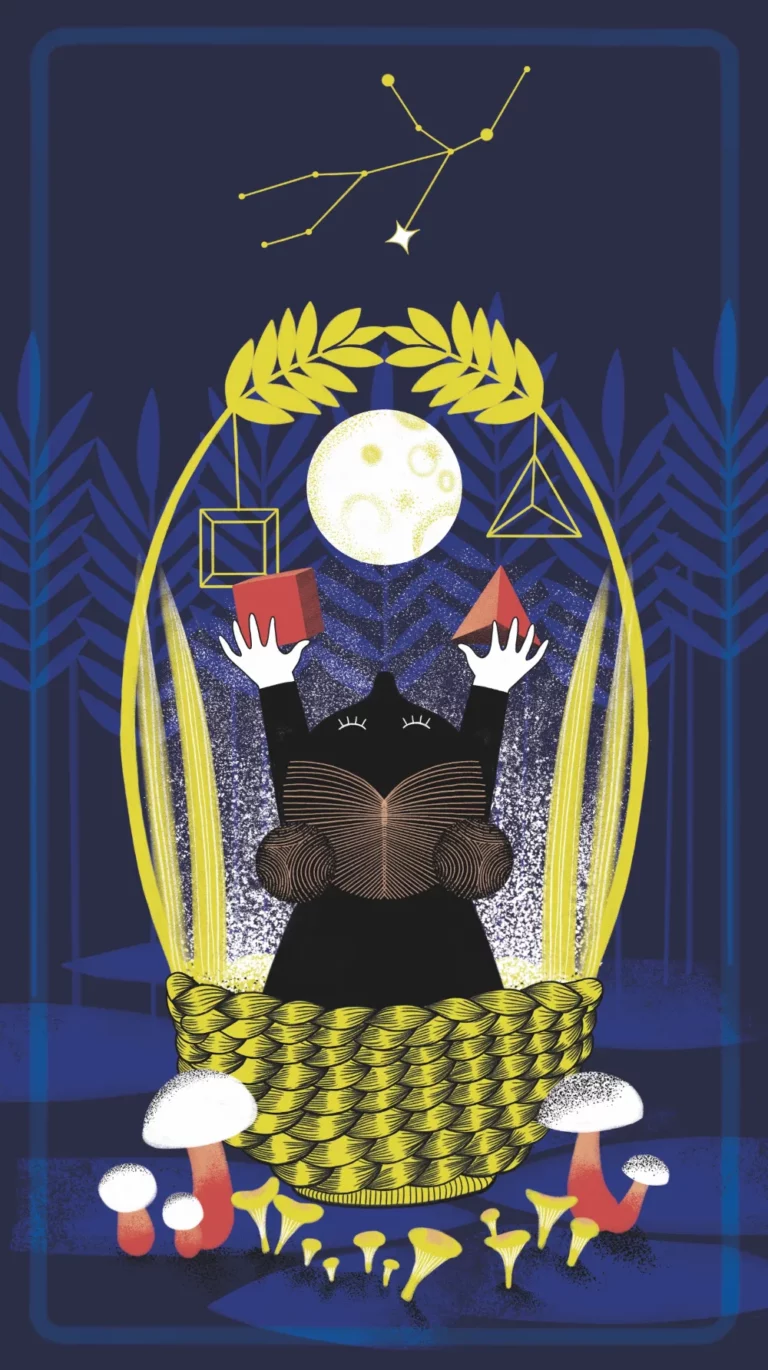 Carte Lune en Vierge, La Fille du Magicien