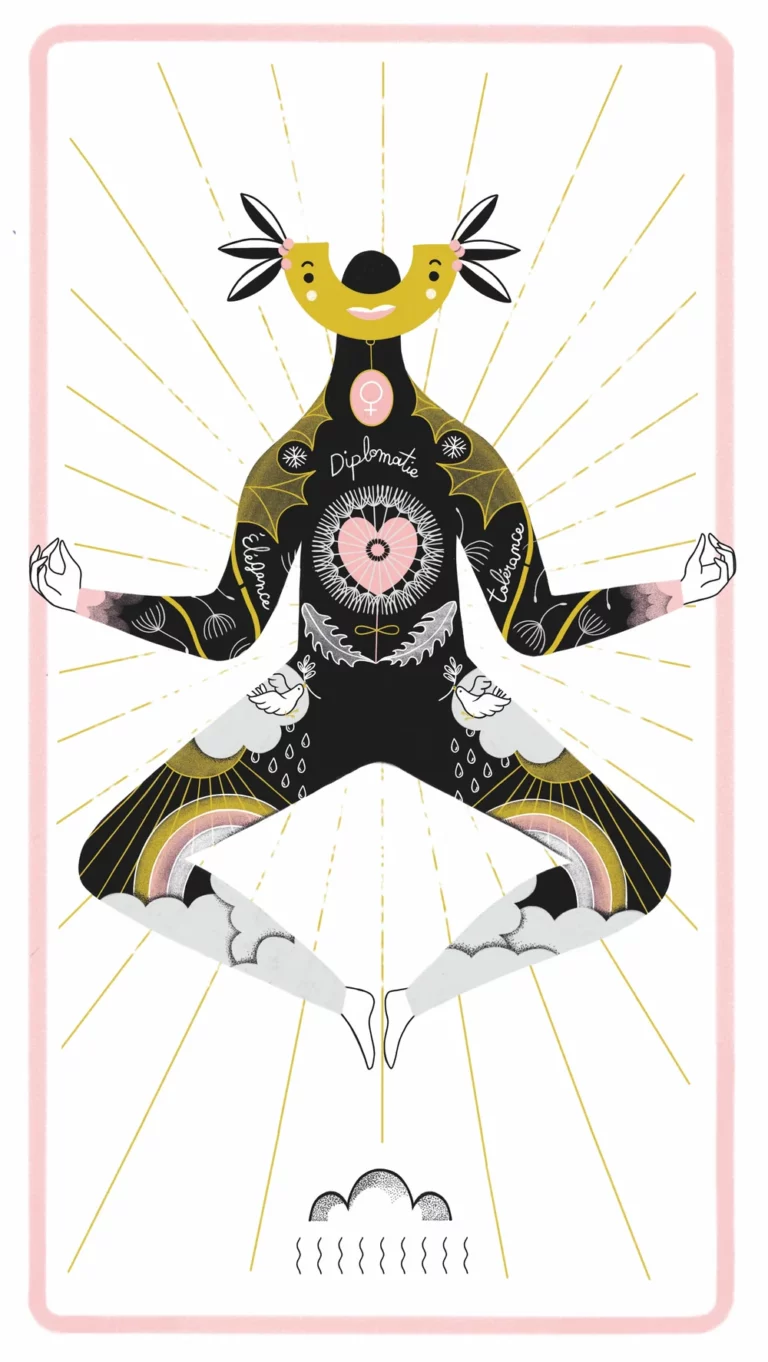 Carte de l’Ascendant Balance, La Fille du Magicien