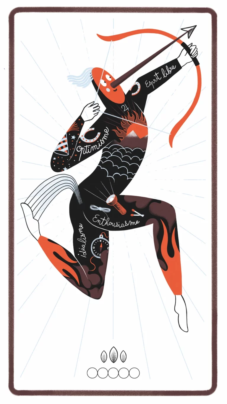 Carte de l’Ascendant Sagittaire, La Fille du Magicien