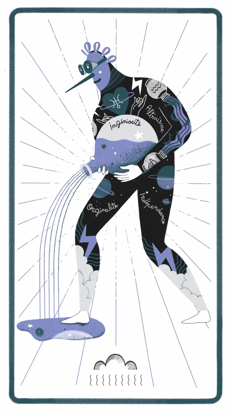 Carte de l’Ascendant Verseau, La Fille du Magicien